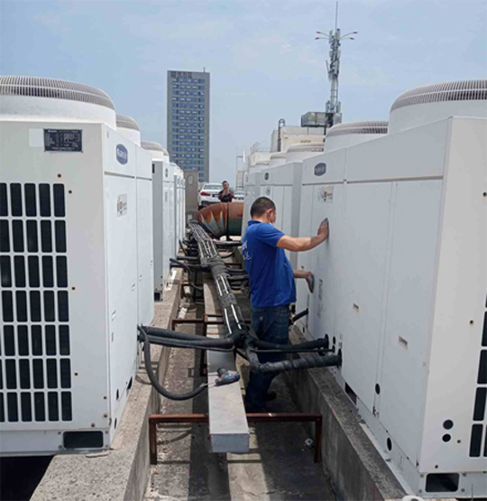 饶河中央空调制热和不制冷系统维修方法